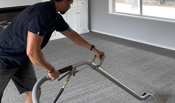 cleaning carpet